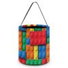 XYBWLCA Colorful Building Blocks Bricks Portable Handheld Large Capacity Candy Bag, Holiday Candy Bag view 1