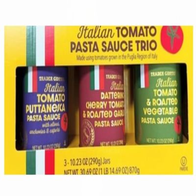 Italian Tomato Pasta Sauce Trio Holiday Pasta Gifts for Boss Coworkers Loved Ones Teachers Deployed 30.69oz