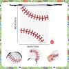 Hxezoc 12 Pieces Baseball Drawstring Bags Party Favor Goodie Bags Treat Candy Bags Sports Reusable Waterproof Backpack for Baseball Theme Birthday Party Decoration Supplies view 2
