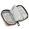 Weekly Pill Organizer with Travel Small Pill Case AM PM 7 Day Removable Cute Pill Box Vitamin Holder Organizer 2 Times a Day Pill Container for Purse Medication Thanksgiving Pumpkins Flowers Orange view 3