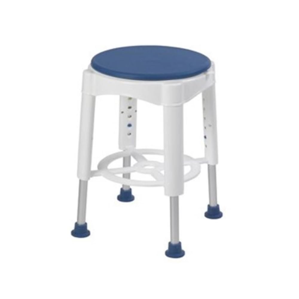 Bathroom Safety Swivel Seat Shower Stool, Blue