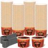 Foxtell 400 Pcs Chili Cook Off Party Decorations Include 5 oz Chili Cook off Tasting Cups and Plastic Spoon for Competition Mexican Party cooking Supplies (200 cups & 200 spoons) Red view 1