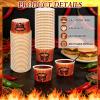 Foxtell 400 Pcs Chili Cook Off Party Decorations Include 5 oz Chili Cook off Tasting Cups and Plastic Spoon for Competition Mexican Party cooking Supplies (200 cups & 200 spoons) Red view 3