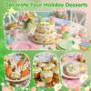 Edible Easter Sprinkles for Cake Decorating,130g,Rabbit Sprinkle,Green and Yellow Pearls and Jimmies,Orange Carrot,Easter Baking Candy Decorations,Cupcake Toppers,Cookie Donuts Ice Cream Dessert,Wedding Birthday Party Supplies view 4