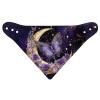 Jrysaedy Moon Butterfly 3 Pieces Soft Drooling Snap Bibs, White Dot Gray Unisex Adult Bibs for Elderly Women Men, Reusable Dining Clothing Protector for Accidental Spills Drools view 1