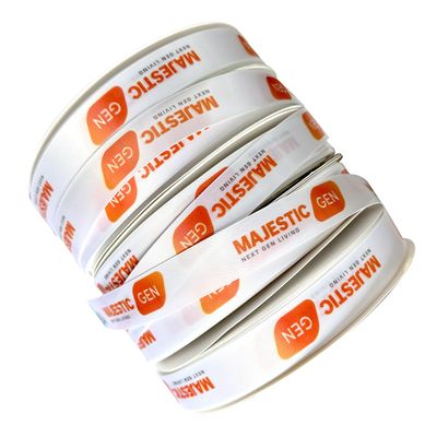 10-50-100Yards Satin Ribbons for Custom Logos, Business Custom Ribbon, Corporate Image Ribbon (10 Yards, 25mm Width)