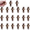 20 Pcs My Heart Encouragement Gift Wooden Pocket Cross Handheld Wood Small Cross Fingertip Stress Relief Religious Gifts for Children Adults Praying,Relieve Anxiety Comfort for Clutching prayer view 1