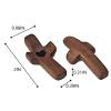 20 Pcs My Heart Encouragement Gift Wooden Pocket Cross Handheld Wood Small Cross Fingertip Stress Relief Religious Gifts for Children Adults Praying,Relieve Anxiety Comfort for Clutching prayer view 2