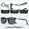 DEHOTRE Mens Progressive Multifocal Sunglasses No-Line Multi Focus Sun Readers with UV400 Protection TR90 Lightweight Frame Anti-Slip Rubber Temples for Driving & Outdoor black 1.50 view 3