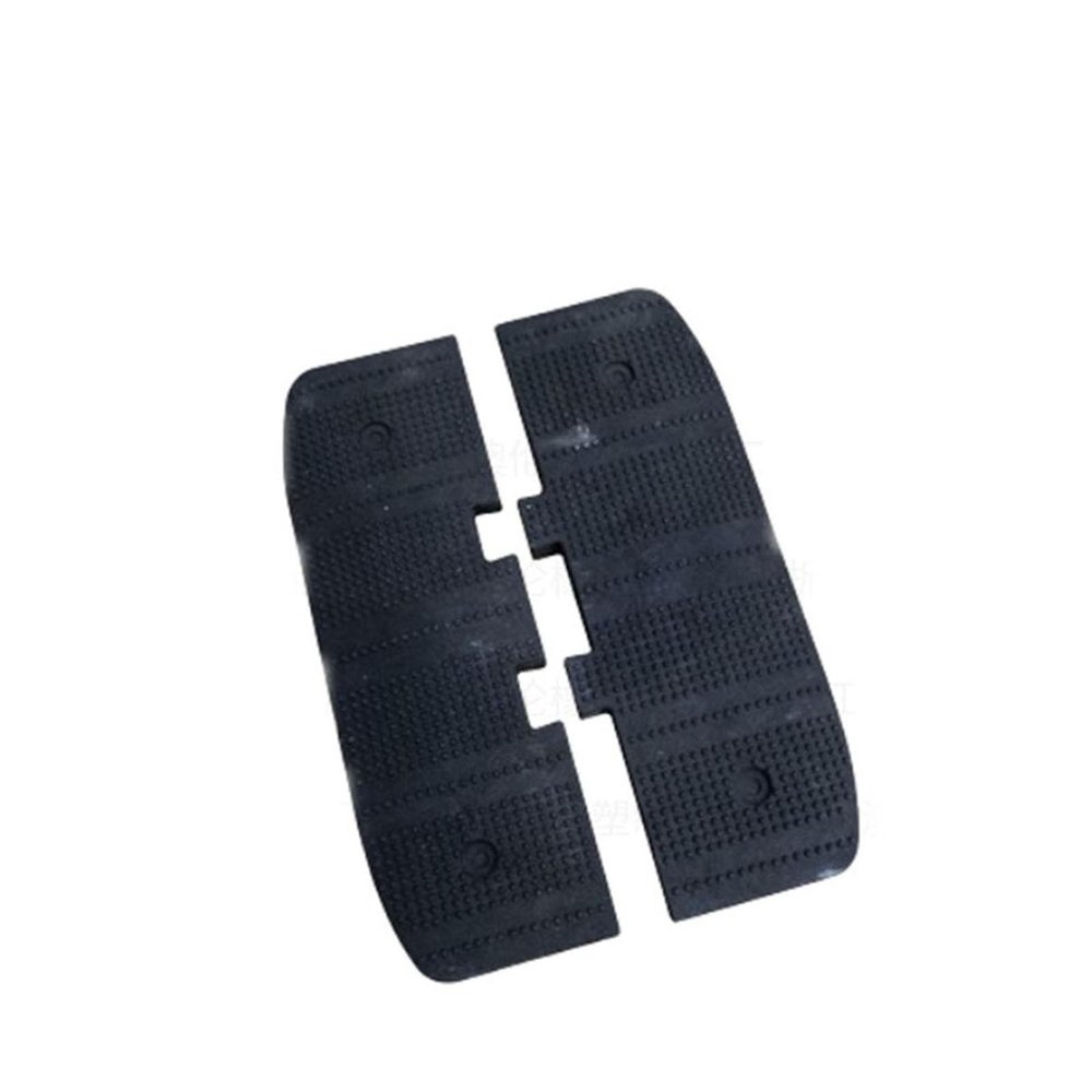 QICBYING Road Slope Vehicle Buffer StripTrapezoidal Rubber Speed Bumps,Rubber Curb Ramps Heavy Duty Driveway Curb Ramp(1pcs,60 * 20 * 3.5cm)