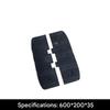 QICBYING Road Slope Vehicle Buffer StripTrapezoidal Rubber Speed Bumps,Rubber Curb Ramps Heavy Duty Driveway Curb Ramp(1pcs,60 * 20 * 3.5cm) view 2
