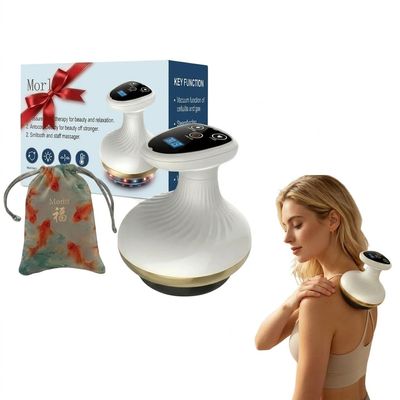 Morlit Smart Cupping Massager, Cordless Deep Tissue Body Massager with 9 Suction Levels & Heat Therapy, One-Touch Electric Massager for Neck Back Shoulder Pain Relief, Rechargeable Gift Set
