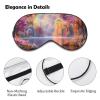 Lake Swans Rainbow Funny Eye Mask Light Blocking Sleeping Eyeshade for Women Men Travel Sleeping Gifts view 3