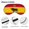 Spanish Bull Funny Eye Mask Light Blocking Sleeping Eyeshade for Women Men Travel Sleeping Gifts view 3