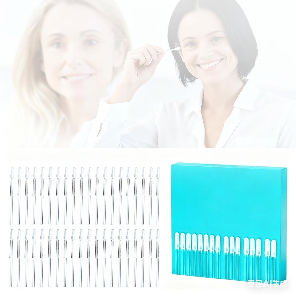 24 Pcs Ear Wax Stick, Upgrade Earwax Removal Adhesive Swabs Reusable Ear Wax Removal Tools with Dust Cover Packaging, Ears Cleaning Tools Ears Curette for Kids & Adults (Small 24pcs)