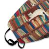 WUXEKZO Men Women Book Lover Catsleeping Over Bookshelf in Library Art Cloth Face Mask Neck Gaiter, Comfy Anti Dust Windproof Face Bandana Face Covers view 3