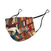 WUXEKZO Men Women Book Lover Catsleeping Over Bookshelf in Library Art Cloth Face Mask Neck Gaiter, Comfy Anti Dust Windproof Face Bandana Face Covers view 4