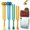 4-Color Tuning Forks for Healing Set, Calibrated No-Rattle 128Hz-384Hz view 1
