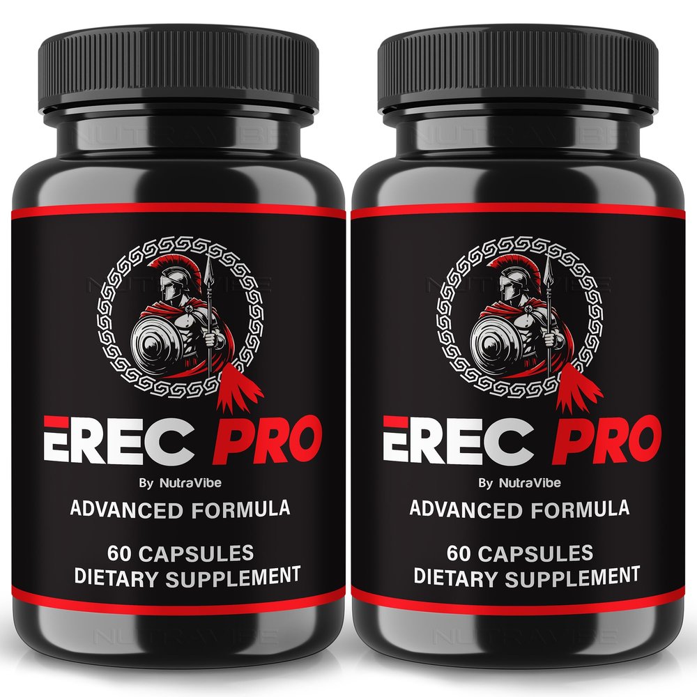 (2 Pack) ErecPro Capsules Erec Pro Premium Energy & Stamina Support | Natural Performance Supplement for Daily Drive & Power | Easy-to-Take Pills & Non-Habit Forming Formula, Official (120 Capsules)