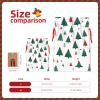 FLONTY Merry Christmas Tree Burlap Gifts Bag Reusable Gifts Pouch Drawstring Tote Mini Packaging with Card Fit Holidays Christmas Birthdays view 4