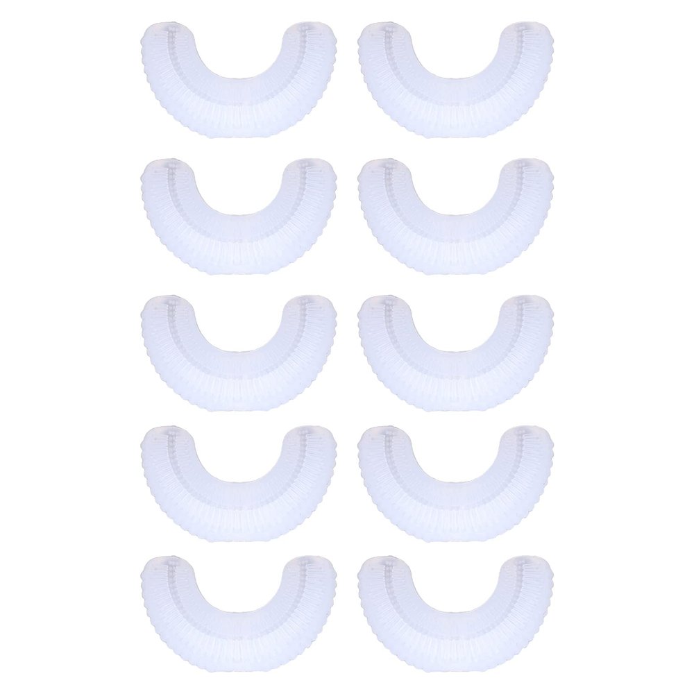 10pcs Kids Electric Toothbrush Food Grade Silicone Replacement Head U Shaped Replacement Brush Head