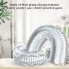 10pcs Kids Electric Toothbrush Food Grade Silicone Replacement Head U Shaped Replacement Brush Head view 4