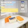 3ml Vial Holder Peptide Storage Case - Fridge & Travel Cooler for Diabetic Care, Detachable Soft Insert, Triple-Layer Protection, Easy to Clean (2 Pack, Vials Not Included) view 2