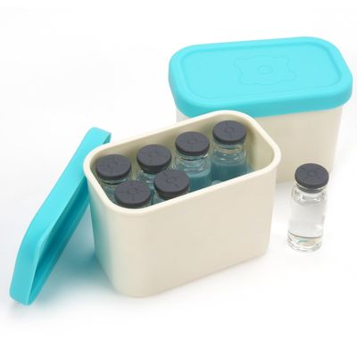 10ml/5ml Vial Storage Case for Fridge, Small Peptide Case Fits Standard 10ml (23x55mm) and 5ml(22mx45mm) Vials, Dishwasher-Safe Peptide Organizer for Travel, Welless & Fridge (No Vials Included)
