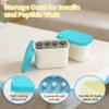 10ml/5ml Vial Storage Case for Fridge, Small Peptide Case Fits Standard 10ml (23x55mm) and 5ml(22mx45mm) Vials, Dishwasher-Safe Peptide Organizer for Travel, Welless & Fridge (No Vials Included) view 4