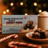 Dark Chocolate Dipped Candy Cane Marshmallows, Holiday Theme, 8 Pieces, 4.7 oz view 2