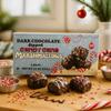 Dark Chocolate Dipped Candy Cane Marshmallows, Holiday Theme, 8 Pieces, 4.7 oz view 3