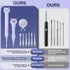 1 Set Led Ear Pick with Light: Ear Wax Removal Tool Kit with Light, 6 Replacement Heads for Kids and Adults Cleaning Tool view 2