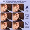 1 Set Led Ear Pick with Light: Ear Wax Removal Tool Kit with Light, 6 Replacement Heads for Kids and Adults Cleaning Tool view 3