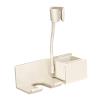 FerneeButy Wall Mounted Hair Dryer Holder No Drill Installation Aluminum Blow Dryer Rack Organizer 8.86x3.54x13.70inch for Bathroom Bedroom- White view 2
