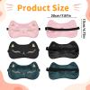 3Pcs Sleep Mask for Kids Cute Cat Sleep Mask for Kids, Silk Sleeping Eye Cover Adjustable Masks Funny Animal Night Eyeshade Cover Soft Comfortable for Women Men Sleeping Travel Nap Party Supplies view 2