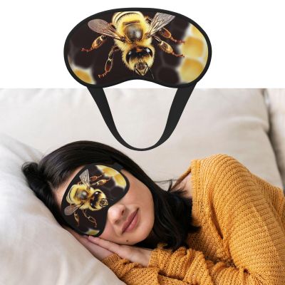 Sleep Mask for Side Sleeper Women Men, Blackout Sleeping Mask Wild Animal Bee Silk Eye Masks Super Soft Breathable Night Blindfold Sleep Eye Cover with Elastic Strap for Travel