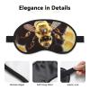 Sleep Mask for Side Sleeper Women Men, Blackout Sleeping Mask Wild Animal Bee Silk Eye Masks Super Soft Breathable Night Blindfold Sleep Eye Cover with Elastic Strap for Travel view 3