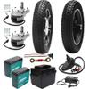 12" Electric Wheelchair Conversion Kit, 24V 250W Dual Motor Set with Joystick & Batteries for DIY Mobility Scooter, Power Wheels view 1