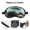 Sleep Mask for Side Sleeper Women Men, Blackout Sleeping Mask Starry Night Black Tree Art Silk Eye Masks Super Soft Breathable Night Blindfold Sleep Eye Cover with Elastic Strap for Travel view 3