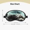 Sleep Mask for Side Sleeper Women Men, Blackout Sleeping Mask Starry Night Black Tree Art Silk Eye Masks Super Soft Breathable Night Blindfold Sleep Eye Cover with Elastic Strap for Travel view 4