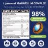 2 Pack 29-in-1 Liposomal 18 Active Types Magnesium Complex 1400MG Capsule,L-Threonate Glycinate Malate etc,Mild & Efficient,Extra Vitamin B6 B12 D3K2 & CoQ10, Relaxation Nerve* & Hert* Support view 2