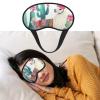 Sleep Mask for Side Sleeper Women Men, Blackout Sleeping Mask Tropical Llama Alpaca Cactus Flower Silk Eye Masks Super Soft Breathable Night Blindfold Sleep Eye Cover with Elastic Strap for Travel view 1