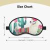 Sleep Mask for Side Sleeper Women Men, Blackout Sleeping Mask Tropical Llama Alpaca Cactus Flower Silk Eye Masks Super Soft Breathable Night Blindfold Sleep Eye Cover with Elastic Strap for Travel view 4
