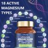 29-in-1 Liposomal 18 Active Types Magnesium Complex 1400MG Capsule,Citrate Glycinate Malate etc,Mild & Efficient,Extra Vitamin B6 B12 D3K2 & CoQ10, Relaxation Nerve* & Hert* Support view 4