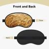 Sleep Mask for Side Sleeper Women Men, Blackout Sleeping Mask Wheat Harvest Silk Eye Masks Super Soft Breathable Night Blindfold Sleep Eye Cover with Elastic Strap for Travel view 2