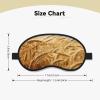 Sleep Mask for Side Sleeper Women Men, Blackout Sleeping Mask Wheat Harvest Silk Eye Masks Super Soft Breathable Night Blindfold Sleep Eye Cover with Elastic Strap for Travel view 4