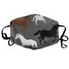 WUXEKZO Women Men Windproof, Dust Proof Cloth Face Mask Neck Gaiter Horse Print Mouth Cover Face Balaclavas, Comfy Mouth Decoration for Outdoors Home and Daily Use view 1