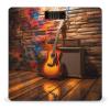 Abstract Guitar Bathroom Scale Weight Scale for Body Weight,Highly Accurate Digital Weighing Machine Clear LED Display Digital Bathroom Body Scale 400lb/182kg view 1