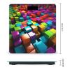 3D Colorful Cubes Bathroom Scale Weight Scale for Body Weight,Highly Accurate Digital Weighing Machine Clear LED Display Digital Bathroom Body Scale 400lb/182kg view 2