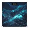 Abstract Polygonal Space Bathroom Scale Weight Scale for Body Weight,Highly Accurate Digital Weighing Machine Clear LED Display Digital Bathroom Body Scale 400lb/182kg view 1